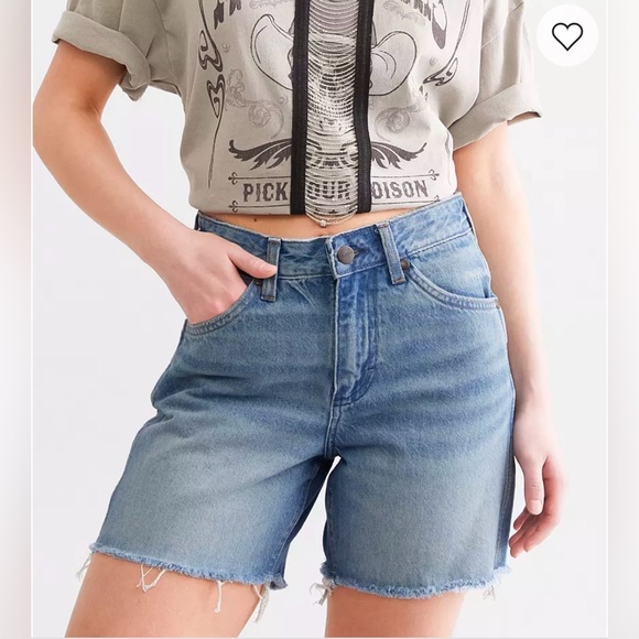 Free People x Wrangler High Rise Cowboy Shorts in Leaving Town